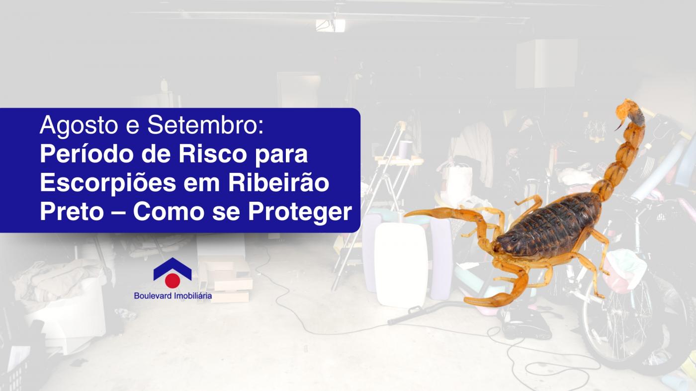 Agosto e Setembro: Período de Risco para Escorpiões em Ribeirão Preto - Como se Proteger